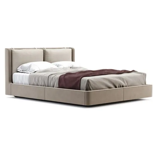 Kelsi bed tarn03 fabricverdon 01 rose gold brushed right side view