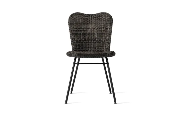 Lena dining chair mocca steel a base