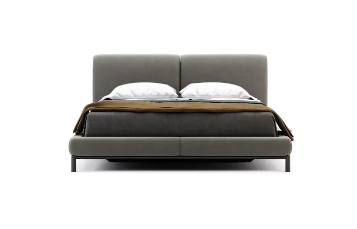 Margot bed tarn 08 black texturized steel 1