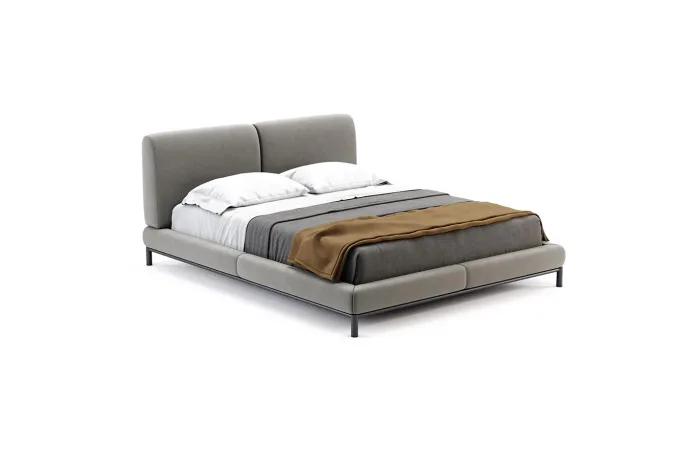 Margot bed tarn 08 black texturized steel 4