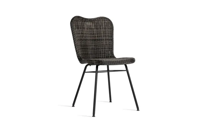 lena dining chair Steel A base mocca