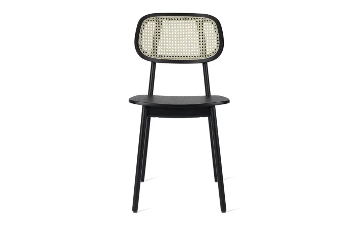 titus dining side chair plywood black
