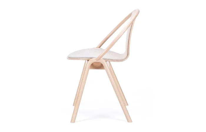Again Chair with Seat and Back Upholstery left view