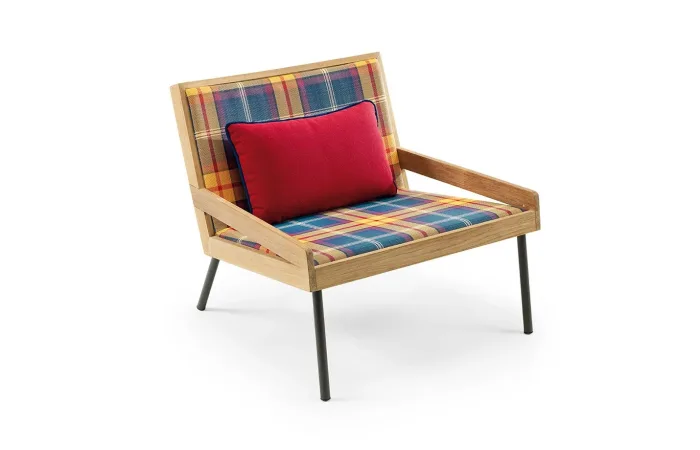 allaperto mountain tartan lounge armchair4