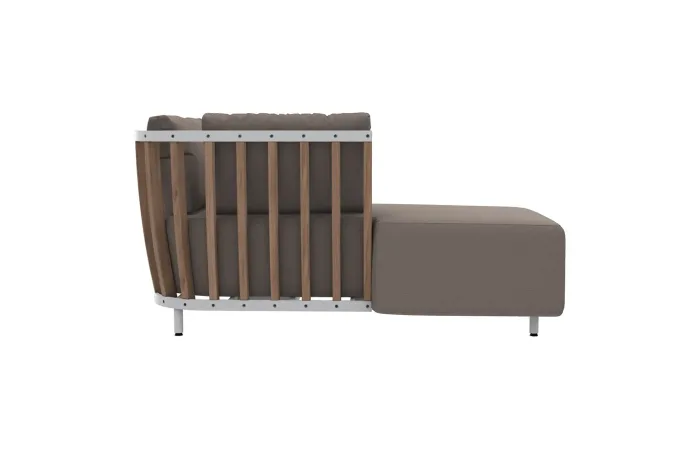 Swing daybed back side view